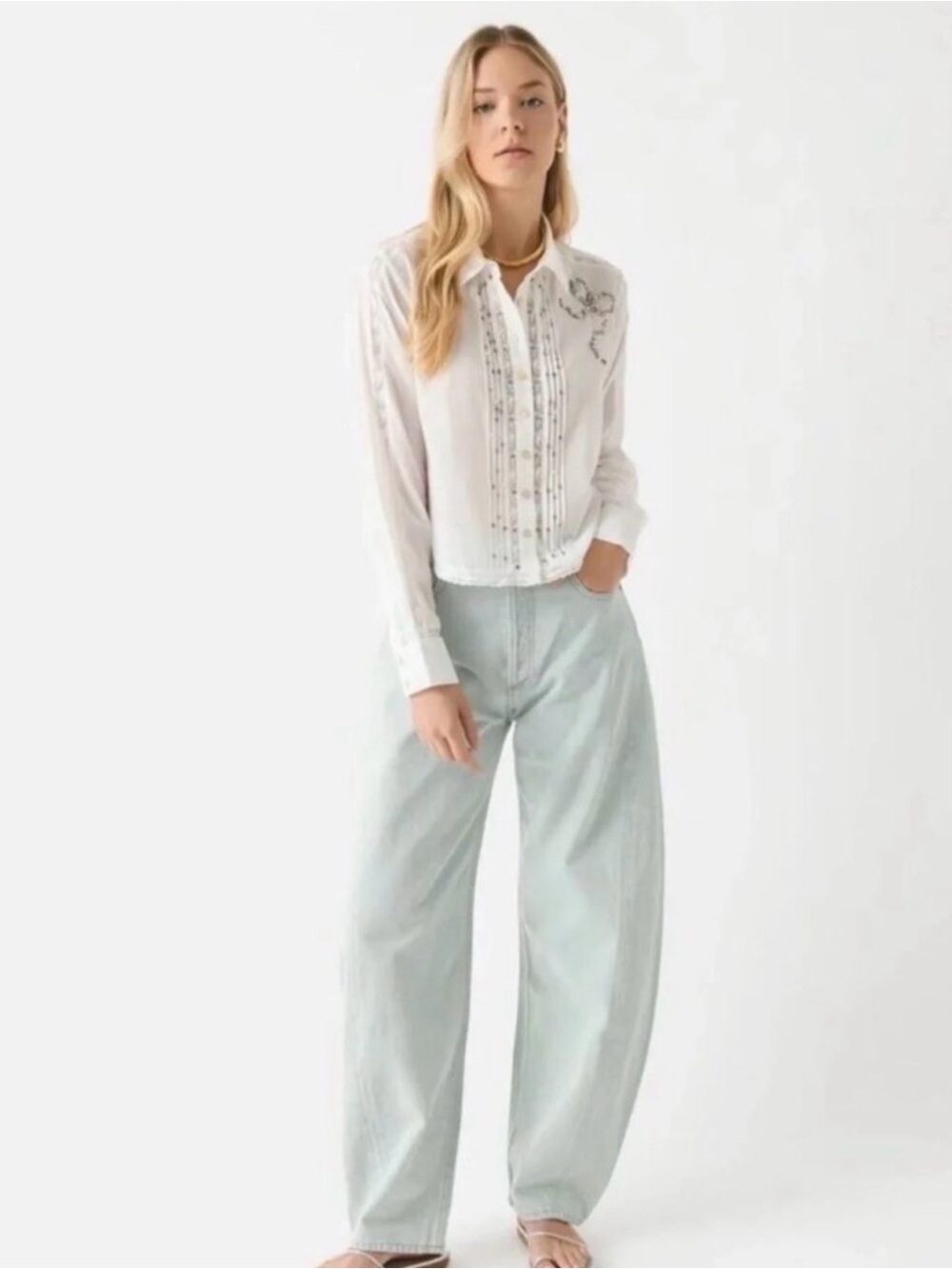 Agolde Luna Jeans in Pale Mint